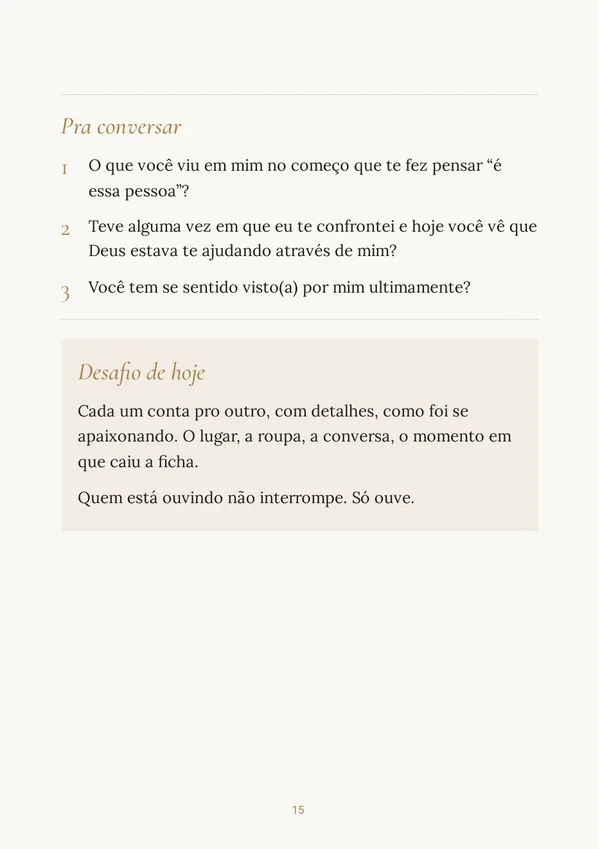 Perguntas e desafio do dia