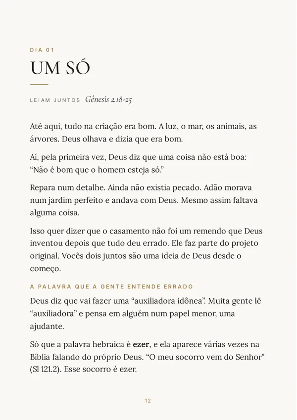 Página do Dia 1